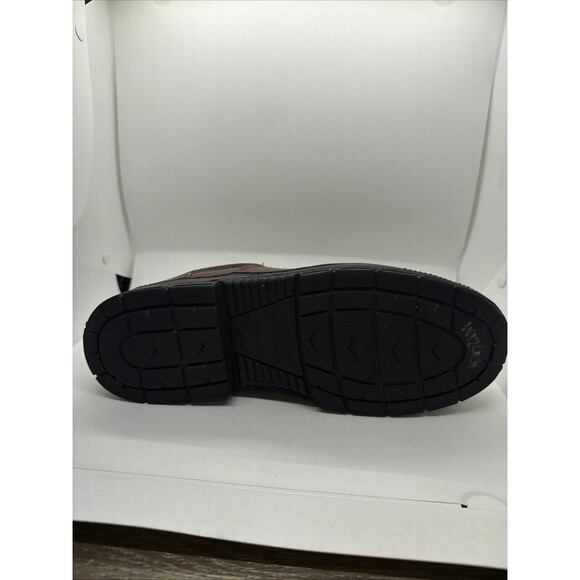 Mens Size 11.5 Hush Puppies Professionals Steel Toe Brown Leather Work Shoe - Picture 6 of 16